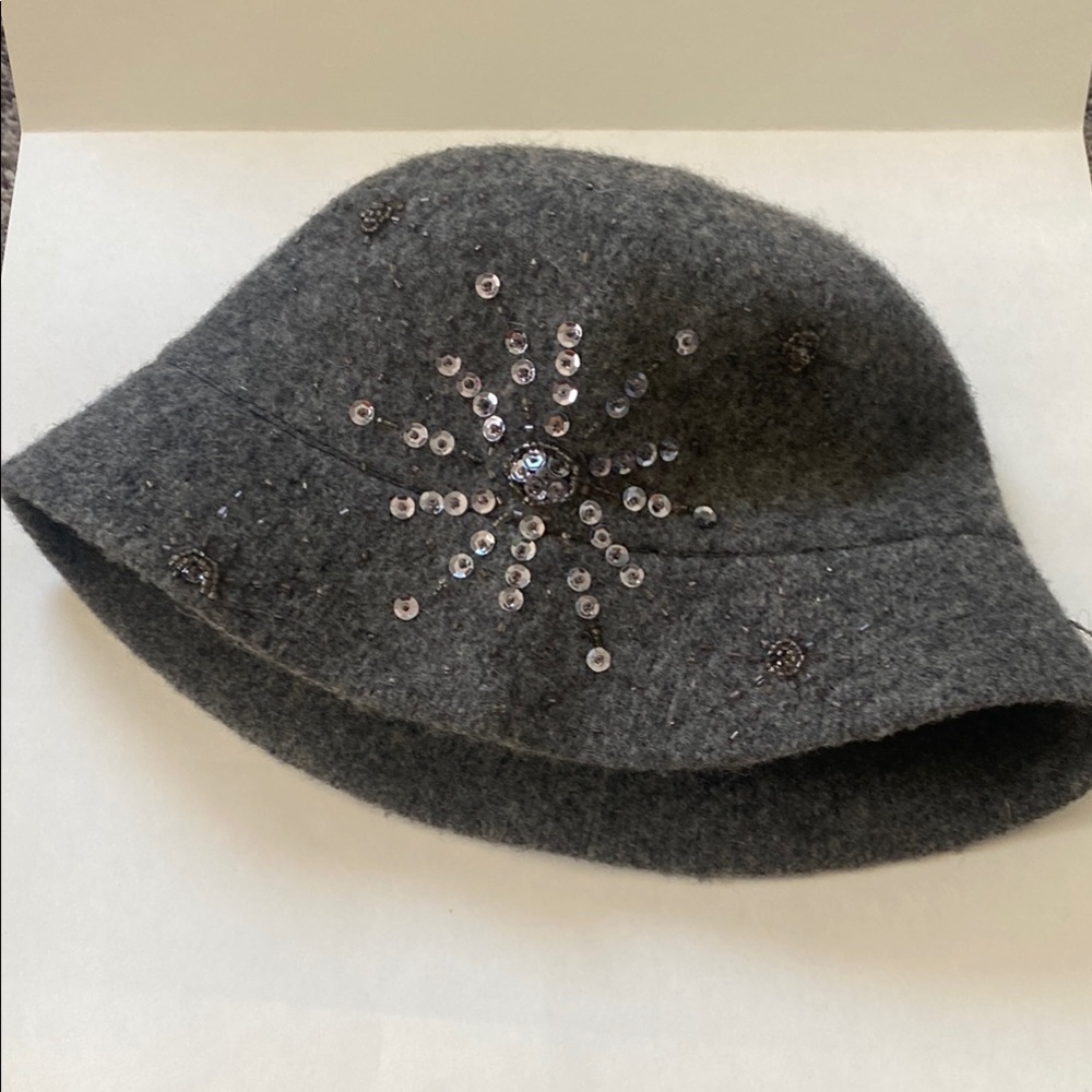 Croft & Barrow Gray Embellished Women's Hat